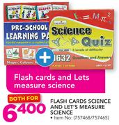Flash Cards Science And Let's Measure Science-For Both