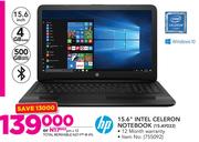 HP 15.6" Intel Celeron Notebook 15-AY032