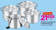 Sumo 8 Piece Aluminium Cookware Set-Per Set
