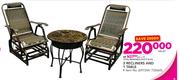 2 Recliners And 1 Table-Per Set