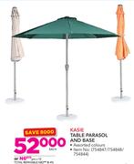Kasie Table Parasol And Base-Each