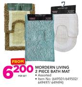 Mordern Living 2 Piece Bath Mat-Per Set