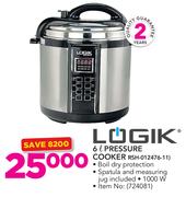 Logik 6Ltr Pressure Cooker RSH-012476-11