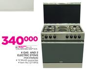 Ignis 4 Gas And 2 Electric Stove T535 STAINLESS