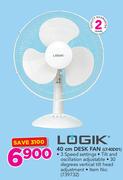 Logik 40cm Desk Fan LT-40D01