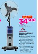 Recharageable Mist Fan
