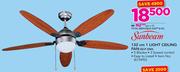 Sunbeam 132cm 1 Light Ceiling Fan SCF-500