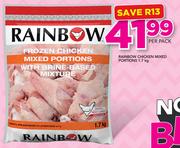 Rainbow Chicken Mixed Portions-1.7Kg Per Pack