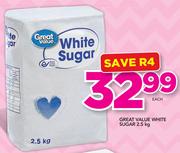 Great value White Sugar-2.5Kg