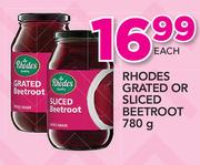 Rhodes Grated Or Sliced Beetroot-780g Each