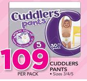 Cuddlers Pants Size 3/4/5-Per Pack