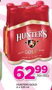 Hunters Gold-6X330ml Per Pack