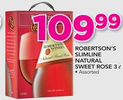 Robertson's Slimline Natural Sweet Rose Assorted-3Ltr