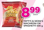 Fatti's & Moni's Macaroni Or Spaghetti-500g
