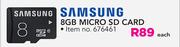 Samsung 8GB Micro SD Card-Each