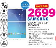 Samsung Galaxy Tab E 9.6" 3G Tablet