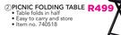 Out & About Picnic Folding Table