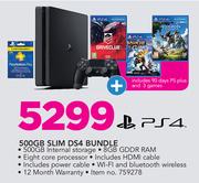 PS4 500GB Slim DS4 Bundle