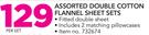 Assorted Double Cotton Flannel Sheet Sets-Per Set