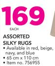 Assorted Silky Rugs-Each
