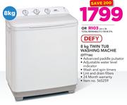 Defy 8Kg Twin Tub Washing machine DTT166