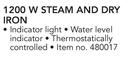 Logik 1200W Steam And Dry Iron