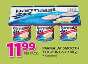 Parmalat Smooth Yoghurt Assorted-6 x 100g Per Pack