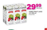 Ceres Fruit Juice-6 x 200ml
