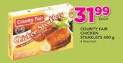 County Fair Chicken Steaklets Assorted-400g Each