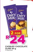 Cadbury Chocolate Slabs-2 x 80g