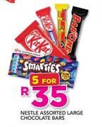 Nestle Assorted Large Chocolate Bars-For 5