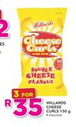 Willards Cheese Curls-3 x 150g