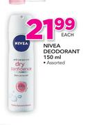 Nivea Deodorant Assorted-150ml