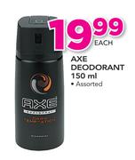 Axe Deodorant Assorted-150ml