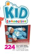 Kid Connection 40cm Soft Body Doll With Sound-Each