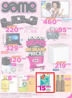 Game Malawi : Nobody Beats Our Big Brand Prices (24 Aug - 6 Sep 2017), page 1