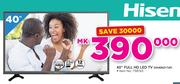 Hisense 40" Full HD LED TV HX40N2176F