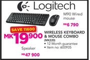 Logitech Wireless Keyboard & Mouse Combo MK220