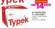 Typek A4 Paper Box 5 x 500 Sheet