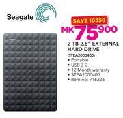 Seagate 2TB 2.5" External Hard Drive STEA2000400