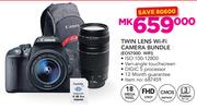Canon Twin Lens WiFi Camera Bundle EOS700D WIFI