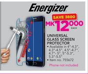 Energizer Universal Glass Screen Protector-Each