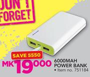 Muvit 6000 Mah Power Bank