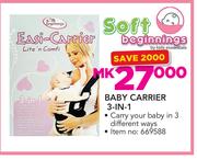 Soft Beginnings Baby Carrier 3 In 1