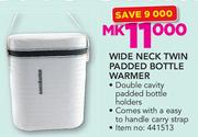 Snookums Wide Neck Twin Padded Bottle Warmer