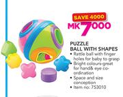 Babygro Puzzle Ball With Shapes