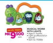 Babygro Musical Worm With Lights