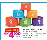Babygro 10 Stackiing Cups-Per Set