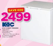KIC 210Ltr Chest Freezer KCG 210 1