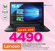 Lenovo Intel Pentium Quad Core Notebook IDEAPAD 110